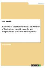Review of Institutions Rule af Peter Hartlieb