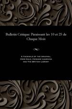 Bulletin Critique af M E Beurlier