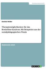 Therapiemoeglichkeiten fur das Borderline-Syndrom. Mit Beispielen aus der sozialpadagogischen Praxis af Daniela Heider