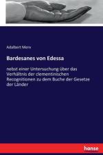 Bardesanes von Edessa af Adalbert Merx