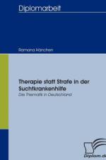 Therapie statt Strafe in der Suchtkrankenhilfe af Ramona Hanchen