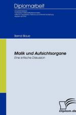 Malik und Aufsichtsorgane af Bernd Blaue