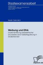 Werbung und Ethik af Kerstin Gehmlich