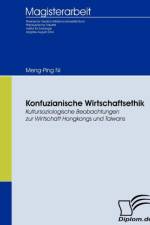 Konfuzianische Wirtschaftsethik af Meng-Ping Ni