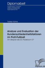 Analyse und Evaluation der Kundenzufriedenheitsfaktoren im Profi-Fussball af Tobias Kühne
