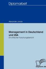 Management in Deutschland und USA af Alexander Janzer
