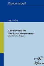 Datenschutz im Electronic Government af Sigrun Fricke