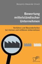 Bewertung mittelstandischer Unternehmen af Benjamin Alexander Zinsch