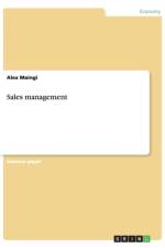Sales management af Alex Maingi