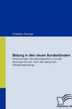 Bildung in den neuen Bundeslandern af Christian Pannier