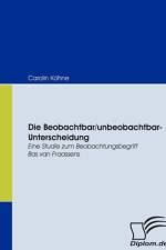Die Beobachtbar/unbeobachtbar-Unterscheidung af Carolin Koehne