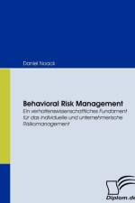 Behavioral Risk Management af Daniel Noack