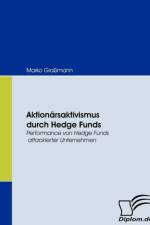 Aktionarsaktivismus durch Hedge Funds af Marko Grassmann
