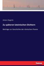 Zu spateren lateinischen Dichtern