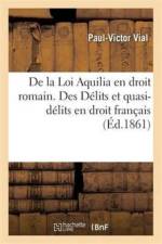 de la Loi Aquilia En Droit Romain. Des Delits Et Quasi-Delits En Droit Francais af Vial