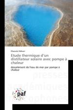 Etude thermique d'un distillateur solaire avec pompe a chaleur af Khaoula Hidouri