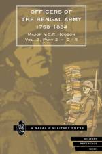 HODSON - OFFICERS OF THE BENGAL ARMY 1758-1834 Volume Four af Major V C P Hodson
