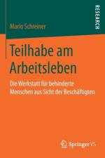 Teilhabe Am Arbeitsleben af Mario Schreiner