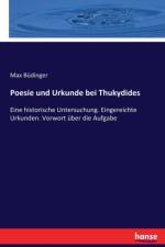 Poesie und Urkunde bei Thukydides af Max Budinger