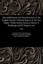 Disestablishment and Disendowment of the English Church af William Controversialist Simpson