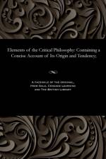 Elements of the Critical Philosophy af Anthony Florian Madinger Willich