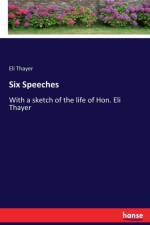 Six Speeches af Eli Thayer