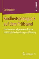 Kindheitspadagogik Auf Dem Prufstand af Sandra Piper