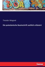 puteolanische Bauinschrift sachlich erlautert af Theodor Wiegand