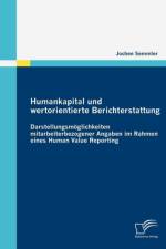 Humankapital und wertorientierte Berichterstattung af Jochen Semmler