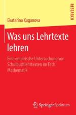 Was uns Lehrtexte lehren af Ekaterina Kaganova