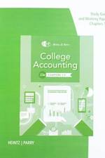 Study Guide with Working Papers for Heintz/Parry's College Accounting,  Chapters 1- 9, 23rd af James Heintz