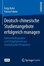 Deutsch-Chinesische Studienangebote Erfolgreich Managen af Katja Kuhn