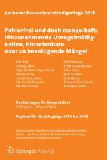 Aachener Bausachverstandigentage 2018