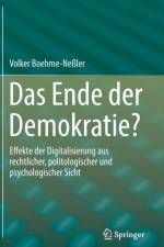 Das Ende Der Demokratie? af Volker Boehme-Nessler