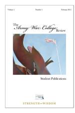 Army War College Review: Volume 1 - Number 1 af United States Army War College