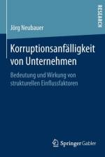 Korruptionsanfalligkeit Von Unternehmen af Joerg Neubauer