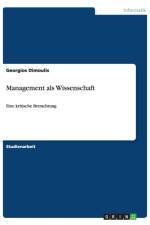 Management als Wissenschaft af Georgios Dimoulis