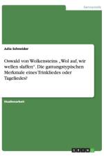 Oswald von Wolkensteins 