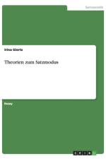 Theorien zum Satzmodus af Irina Giertz