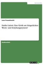 Emilia Galotti. Eine Kritik am burgerlichen Werte- und Erziehungssystem? af Lena Frauenknecht