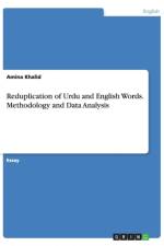 Reduplication of Urdu and English Words. Methodology and Data Analysis af Amina Khalid