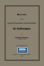 Bericht UEber Die Neuesten Fortschritte Auf Dem Gebiete Der Gasfeuerungen af Ferdinand Steinmann