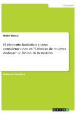 El elemento fantastico y otras consideraciones en 