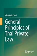 General Principles of Thai Private Law af Alessandro Stasi