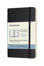 Moleskine 12-Month Monthly Notebook Planner 2020 - Black