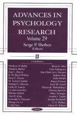 Advances in Psychology Research