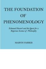 The Foundation of Phenomenology af Marvin Farber