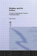 Hobbes and His Critics af John Bowie