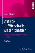 Statistik Fur Wirtschaftswissenschaftler af Peter P Eckstein
