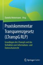 Praxiskommentar Transparenzgesetz (Ltranspg Rlp)